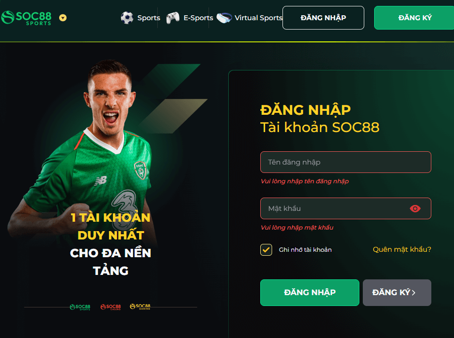 Đăng Nhập SOC88 Trên Điện Thoại Nhanh Chóng, Chỉ Trong Tích Tắc 6 Đăng nhập SOC88