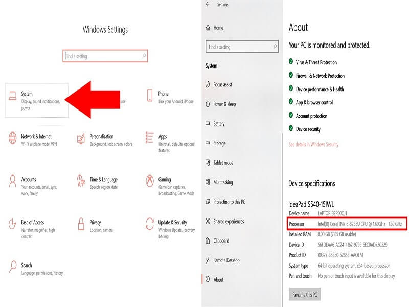 FIFA Online 4 bao nhiêu GB? Cấu hình chơi FIFA Online 4 11 Kiểm tra CPU
