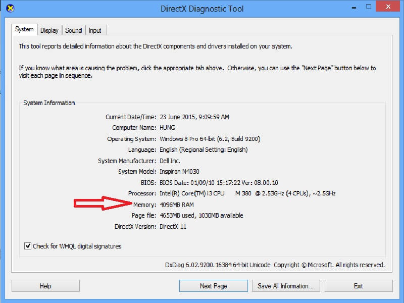 FIFA Online 4 bao nhiêu GB? Cấu hình chơi FIFA Online 4 12 Kiểm tra dung lượng bộ nhớ của máy