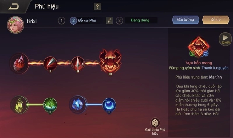 Cách Lên Đồ Krixi Sát Thương Phép Mạnh Nhất Mùa Giải 5 Bảng ngọc, phù hiệu và bổ trợ dành cho Krixi